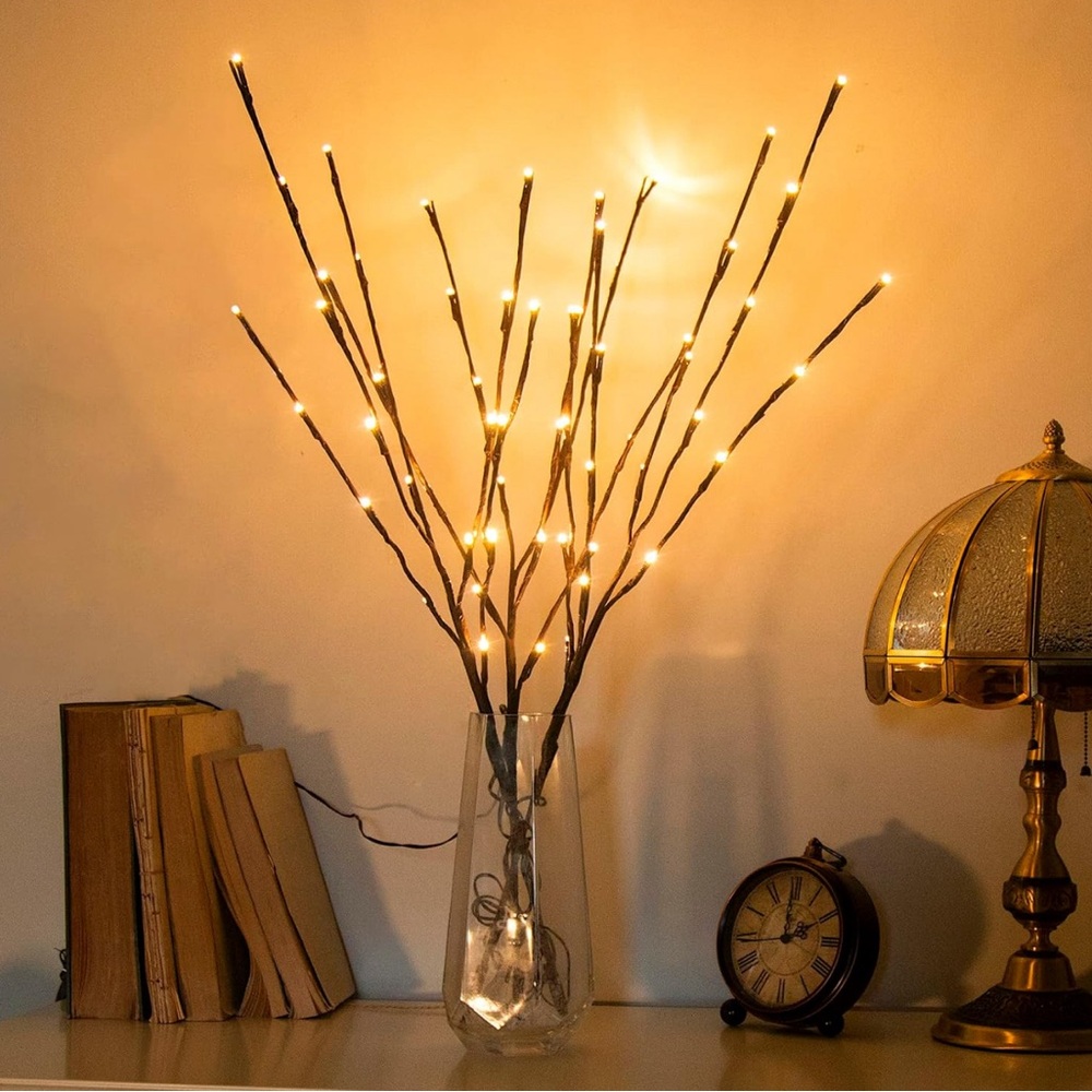 vanthylit 3pk 30" brown lighted twig branches